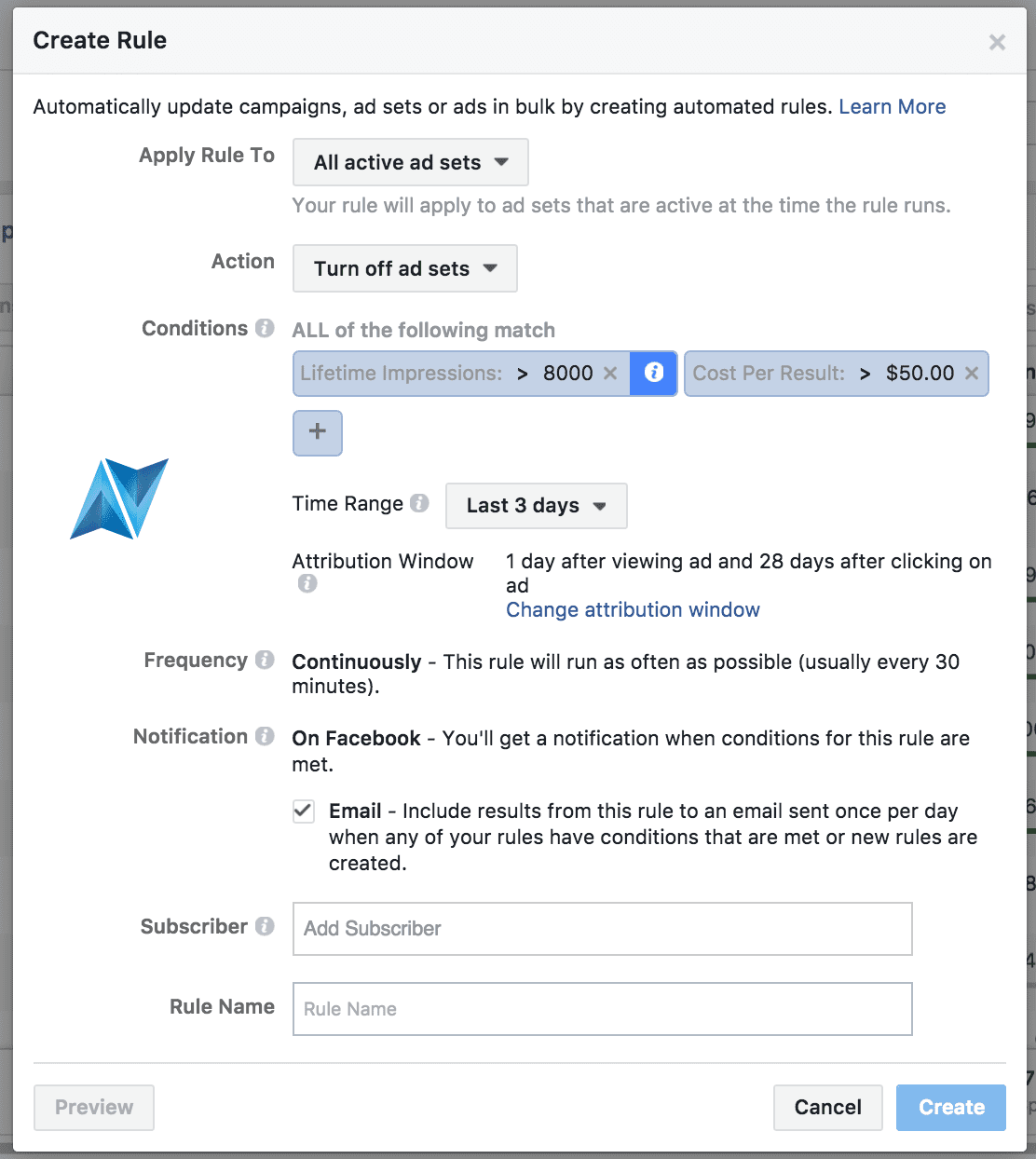 Guía de automatización de anuncios en Facebook Ads utilizando reglas automáticas 3 Laudemmedia3