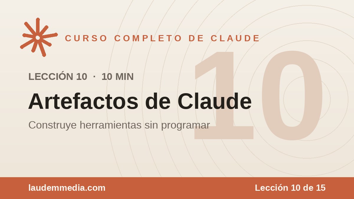 Artefactos de Claude: Construye Herramientas sin Programar (Curso de Claude – Lección 10)