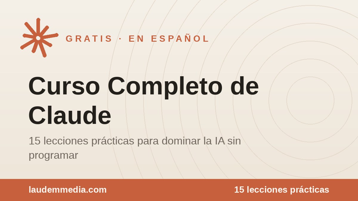 Curso Completo de Claude en Español y Gratis: 15 Lecciones Prácticas